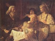 Jan victors Abraham and the three Angels (mk33) Germany oil painting artist